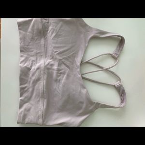 LULULEMON FREE TO BE LONGLINE BRA IN BALLET PINK